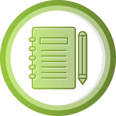 Gündem web simgesi, vektör illüstrasyonu