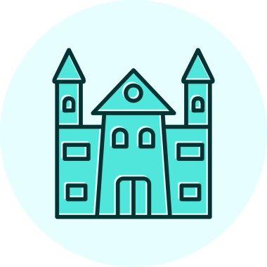 Castle vektör resimleme tasarımı