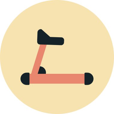 koşu bandı web simgesi, vektör çizim 