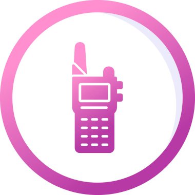 Walkie talkie simgesinin vektör çizimi