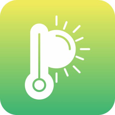  yüksek sıcaklık vektör simgesi