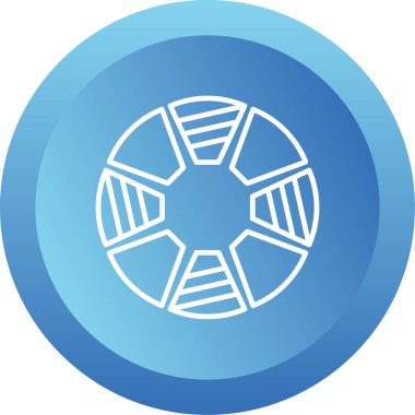 Donut Çizelgesi simgesinin vektör çizimi 