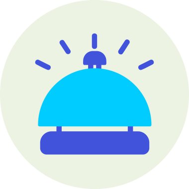 Desk Bell modern simgesinin vektör çizimi            