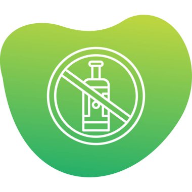 Alkol işareti simgesi çizimi yok