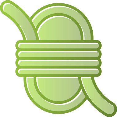 İp düğüm, vektör illüstrasyonuna bağlandı 