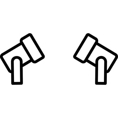 Spotlights modern simgesinin vektör illüstrasyonu                   