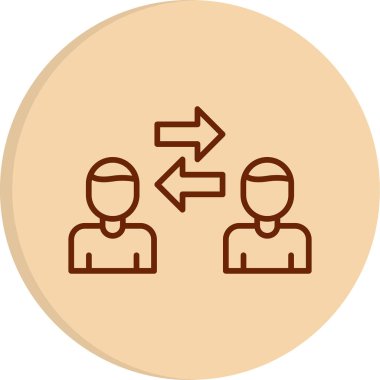 Kişilerarası iş adamlarının vektör çizimi