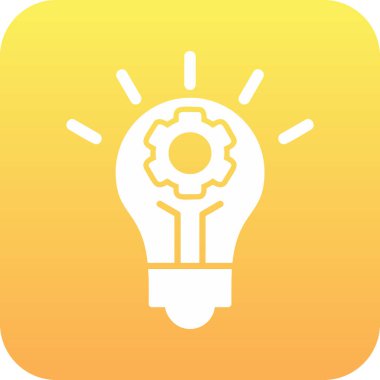 İnovasyon web simgesi basit illüstrasyon 