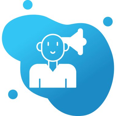 Topluluk Yöneticisi Web simgesi vektör illüstrasyonu