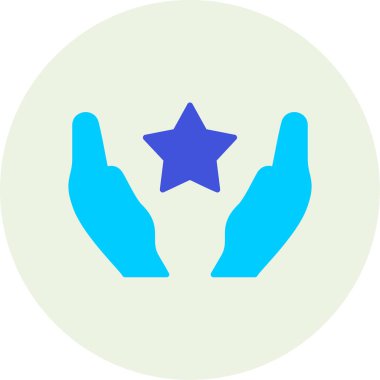 yıldız web simgesi basit illüstrasyon 