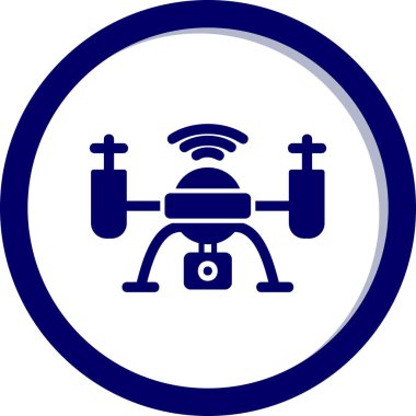 Drone simgesi vektör illüstrasyon tasarımı