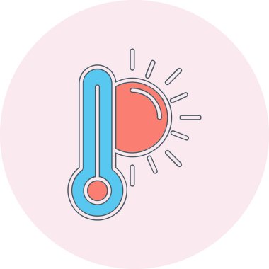  yüksek sıcaklık vektör simgesi