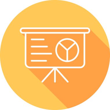 sunum simgesi, vektör illüstrasyonu 