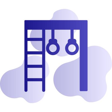 Spor Salonu Çubukları web simgesi, vektör illüstrasyonu 