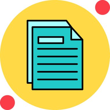 belge dosya simgesi düz biçimli 