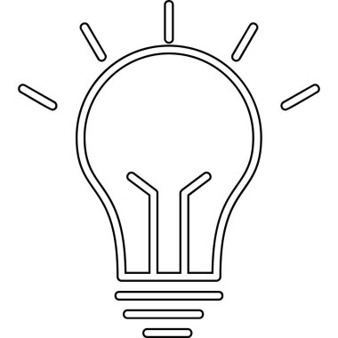 Fikir simgesinin vektör illüstrasyonu 