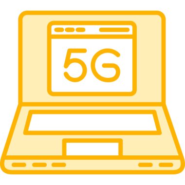 5g araştırma web simgesi, vektör illüstrasyonu 