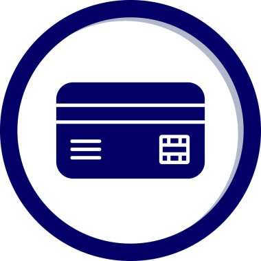 Kredi Kartı. Web simgesi basit illüstrasyon 