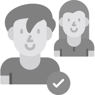 İş Arkadaşları simgesinin vektör illüstrasyonu