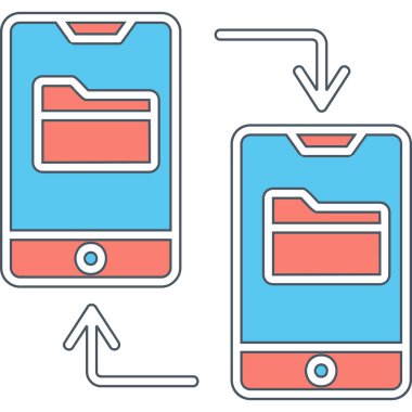 vector illustration of File Transfer modern icon            