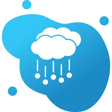 Hava durumu ikonu. Web için Hail vektör simgesinin basit illüstrasyonu          