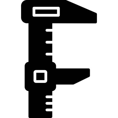 calliper simgesi, vektör illüstrasyonu basit tasarım