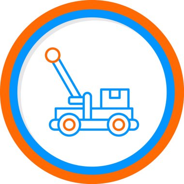 Modern tramvay simgesinin vektör çizimi             