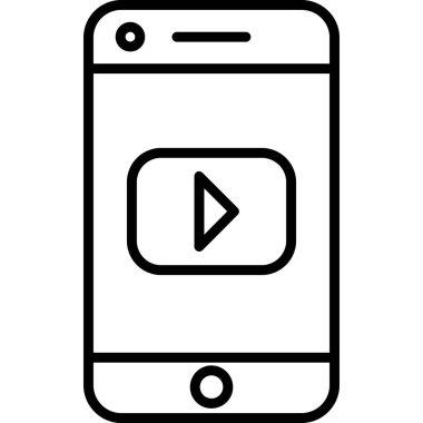 Sosyal medya. Web simgesi basit illüstrasyon