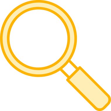 Büyütme cam simgesi, vektör illüstrasyonu 