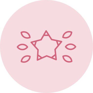 yıldız web simgesi basit illüstrasyon 