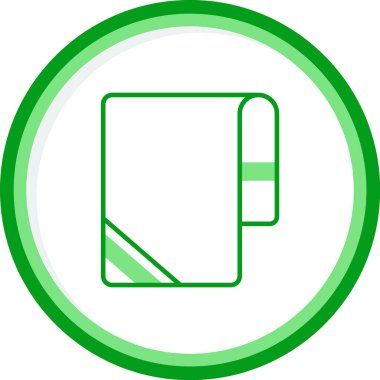 Havlu ağ simgesi, vektör illüstrasyonu 