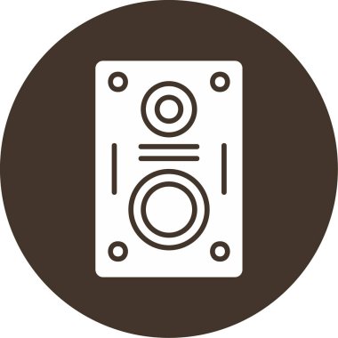 hoparlör basit vektör illüstrasyonu