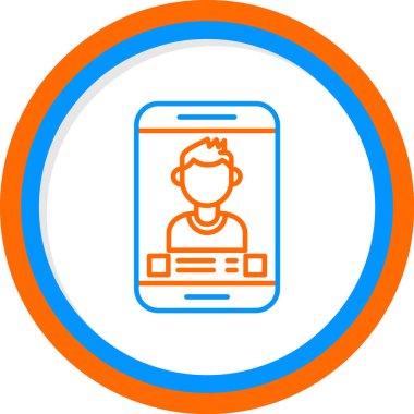 Arkadaş isteği ikon vektör illüstrasyonu