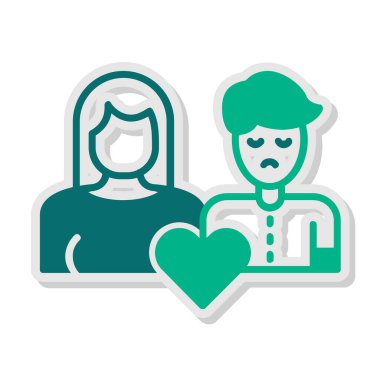 ebeveynler simgesi, vektör illüstrasyonu basit tasarım