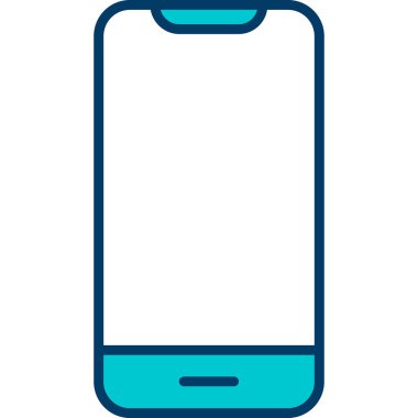 Akıllı telefon. Web simgesi basit illüstrasyon 