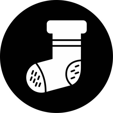 bebek çorap ikonu vektör illüstrasyonu