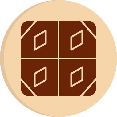 Döşeme. Web simgesi basit illüstrasyon