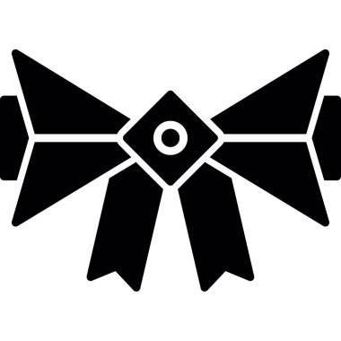 kurdele web simgesi vektör illüstrasyonu