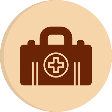 ilk yardım kutusu vektör simgesi 