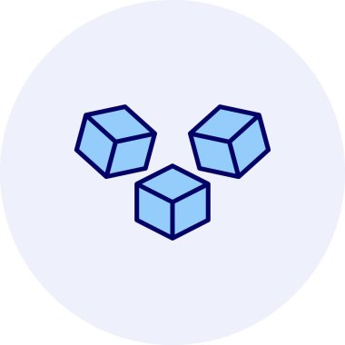 küp web simgesi basit tasarım 