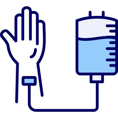 Kan Bağışı Web simgesi, vektör illüstrasyonu 