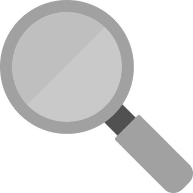 Büyütme cam simgesi, vektör illüstrasyonu 