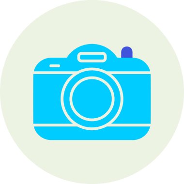 kamera simgesi, vektör illüstrasyonu basit tasarım