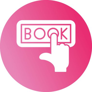 Yer ayırtıyorum. Web simgesi basit illüstrasyon                 