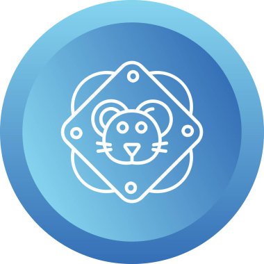 fare hayvan simgesi, vektör illüstrasyonu 