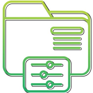 Dizin Denetim simgesi, vektör illüstrasyonu           