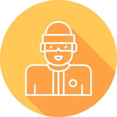 Snowboard web simgesi vektör illüstrasyonu