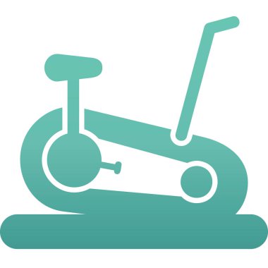 Sabit Bisiklet simge vektör çizim