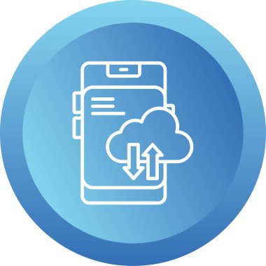 Yağmurlu bulutlar. Web simgesi basit illüstrasyon