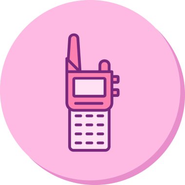 Walkie talkie simgesinin vektör çizimi